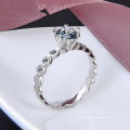 silver jewelry 925 sterling wedding ring fancy unique gifts for girlfriend cubic zirconia diamond engagement rings for women